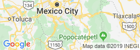 San Antonio Tecomitl map